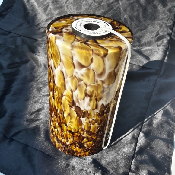 Light Globe Pendant Hand Blown Glass Animal Print - Picture 4 of 16